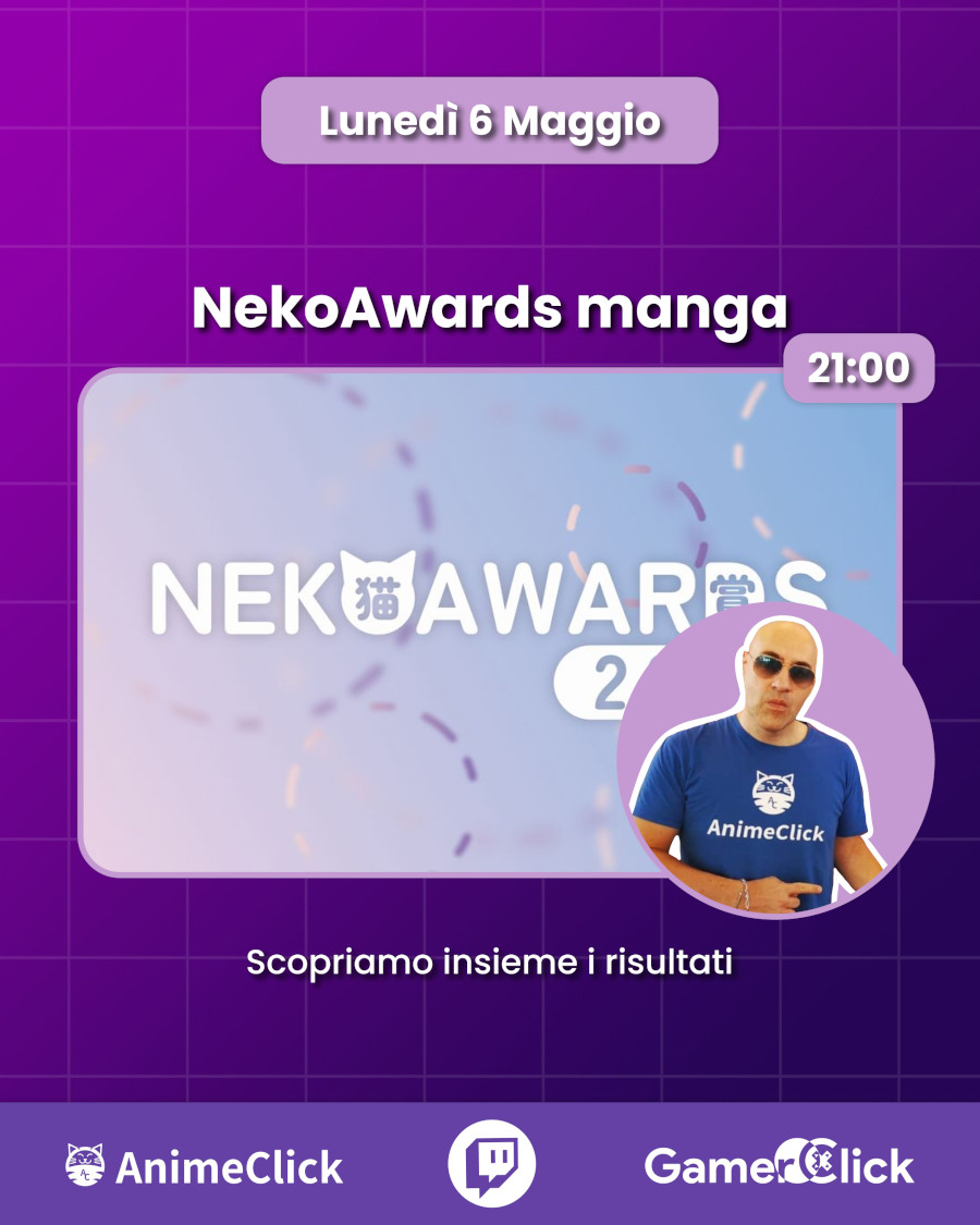 AnimeClick e GamerClick su Twitch: programma dal 6 al 12 maggio AnimeClick e GamerClick su Twitch: programma dal 6 al 12 maggio